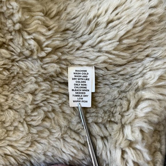 GAP Women's Y2K Sherpa Lined Snap Up Denim Jean Jacket Size S Blue - Picture 12 of 12